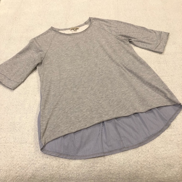 Alessia Pacini Mixed Media Seersucker Eyelet Top - Picture 4 of 8